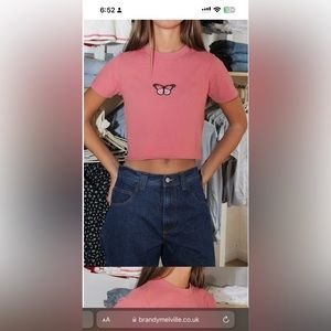 Brandy Melville butterfly t shirt